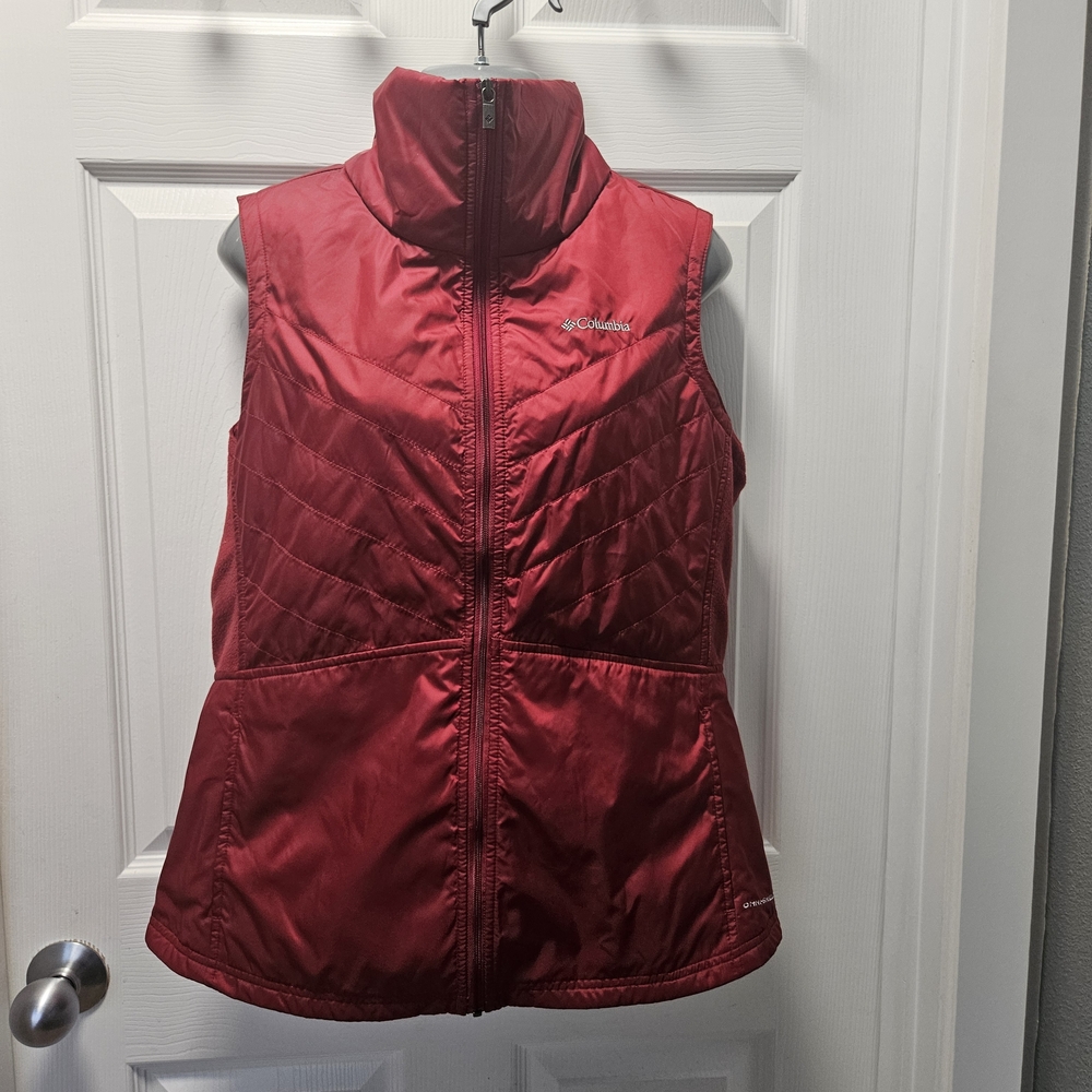 Columbia Red Puffer Vest